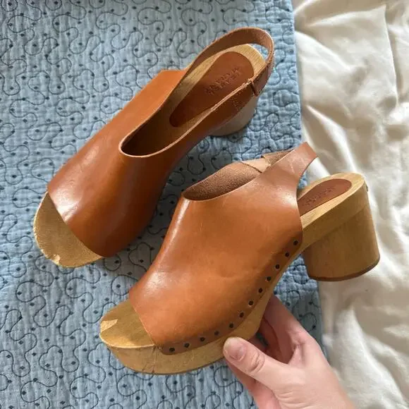 Isabel Marant Okya Clogs in Natural Open Toe Leather Upper Size 40 casual summer - Picture 2 of 12